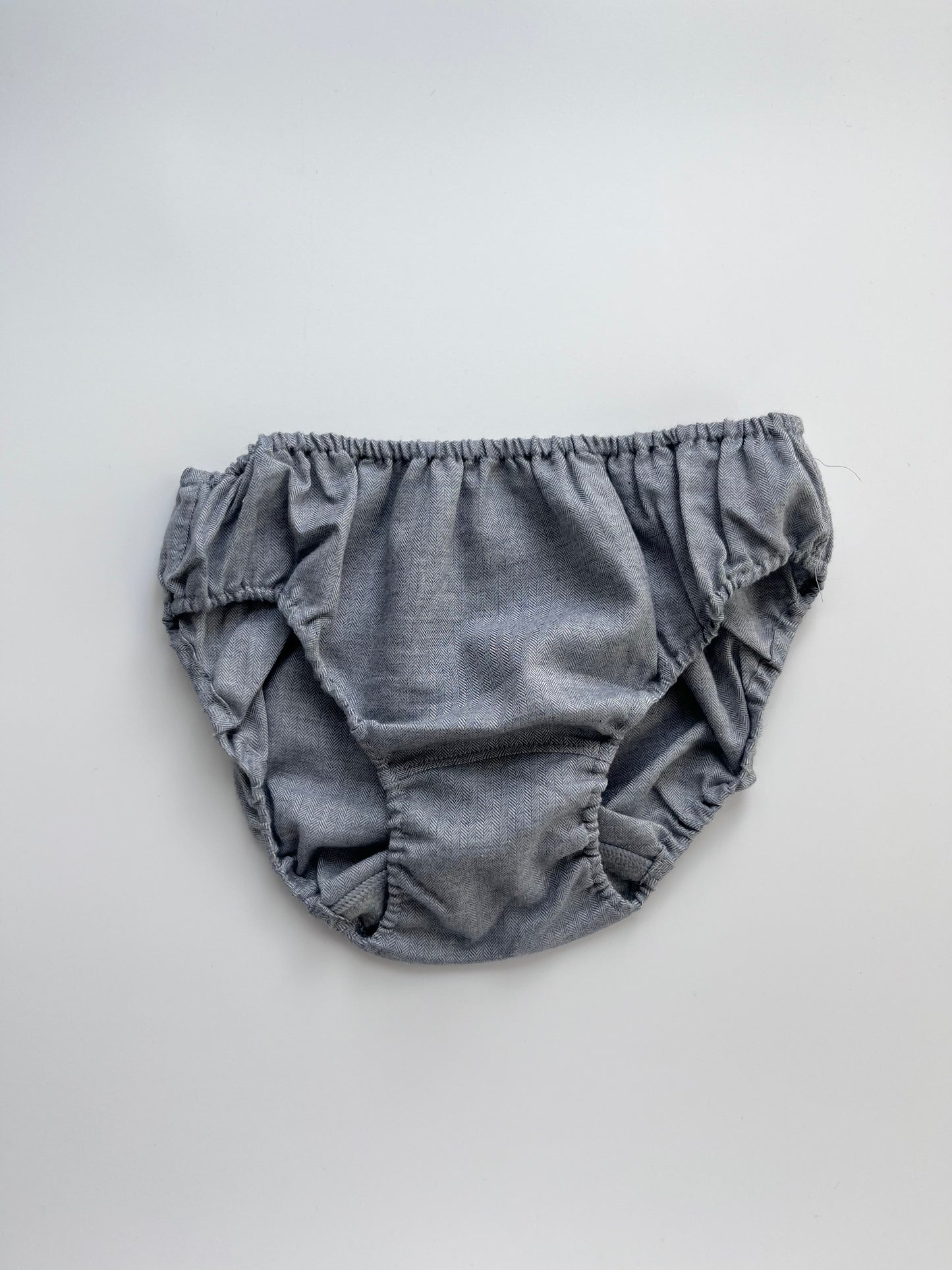 ORGANIC COTTON HERRINGBONE GREY