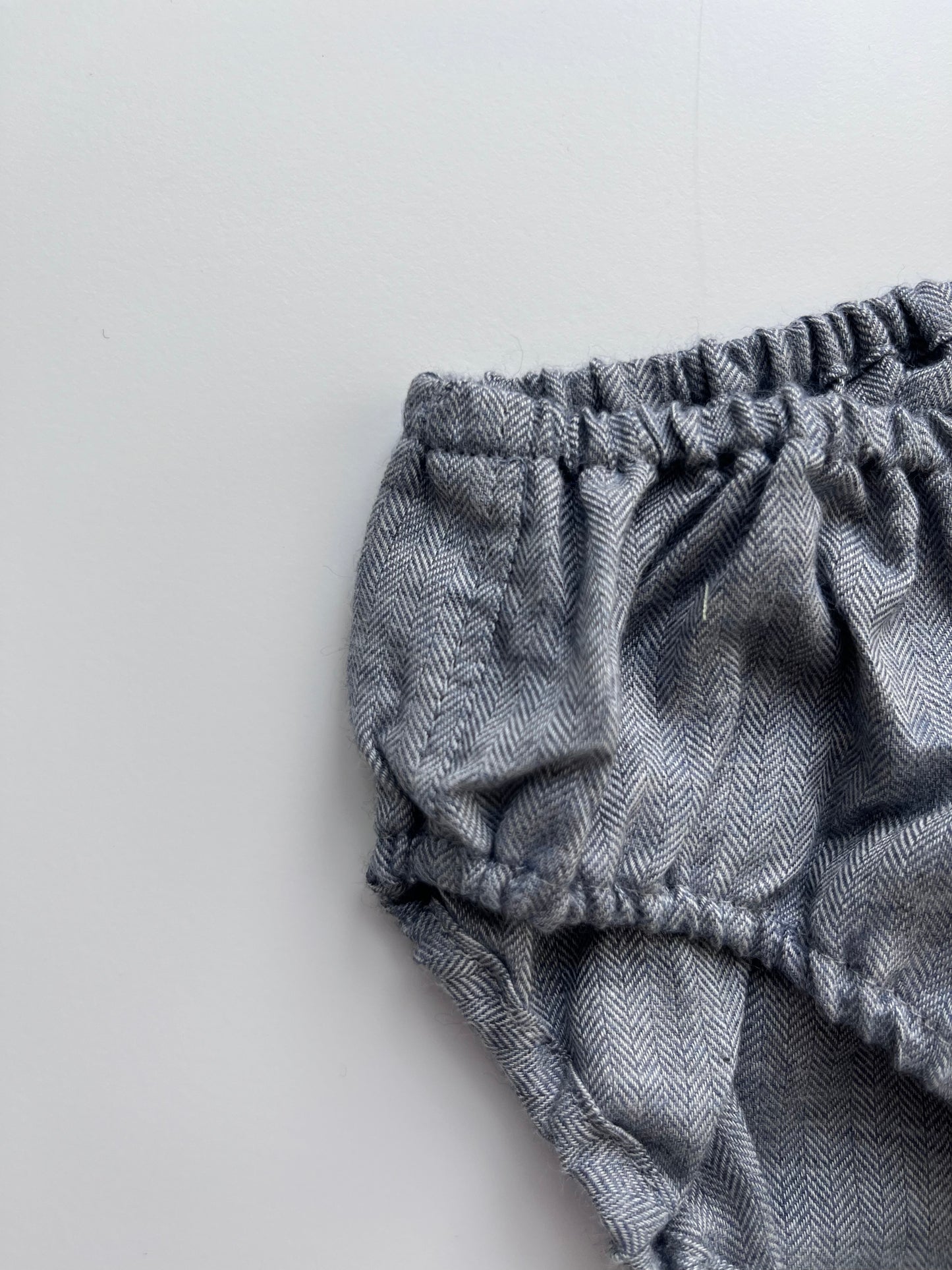 ORGANIC COTTON HERRINGBONE GREY