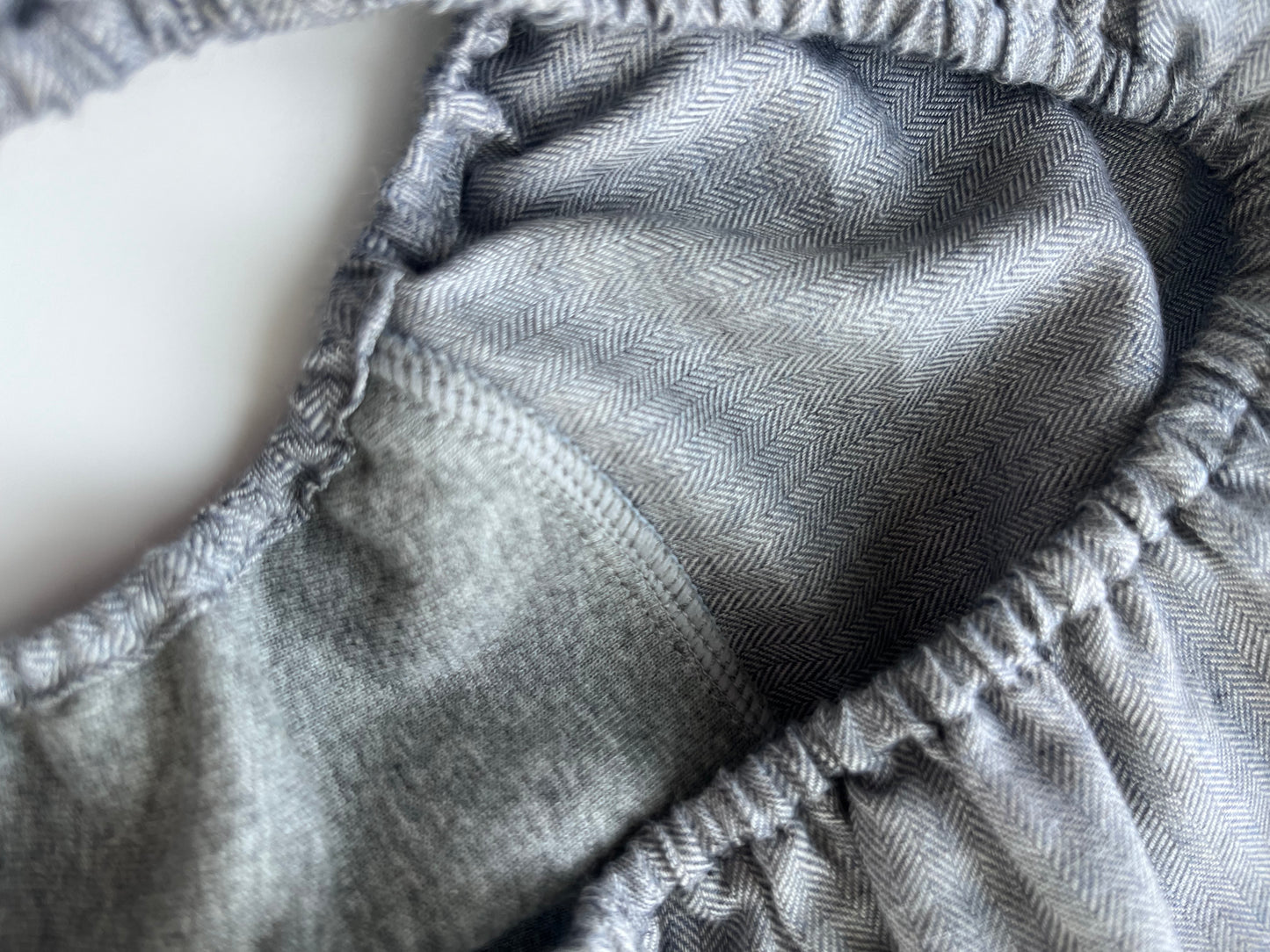 ORGANIC COTTON HERRINGBONE GREY
