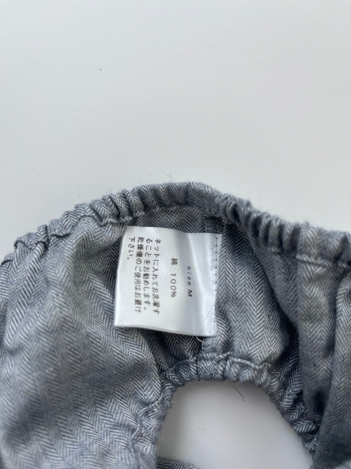 ORGANIC COTTON HERRINGBONE GREY