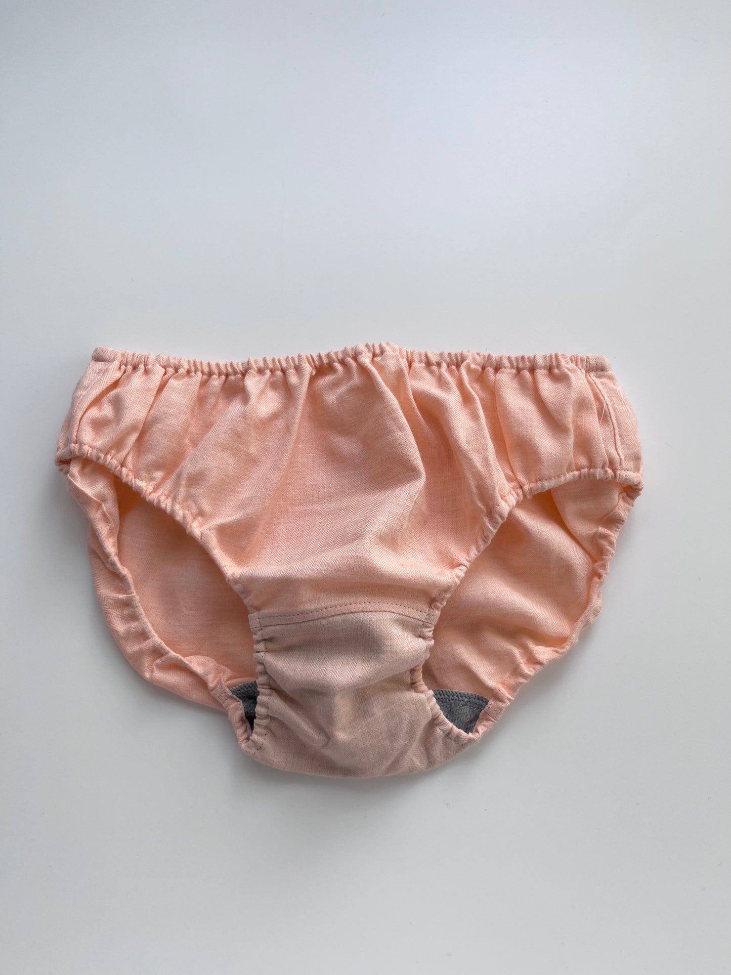 ORGANIC COTTON HERRINGBONE PEACH