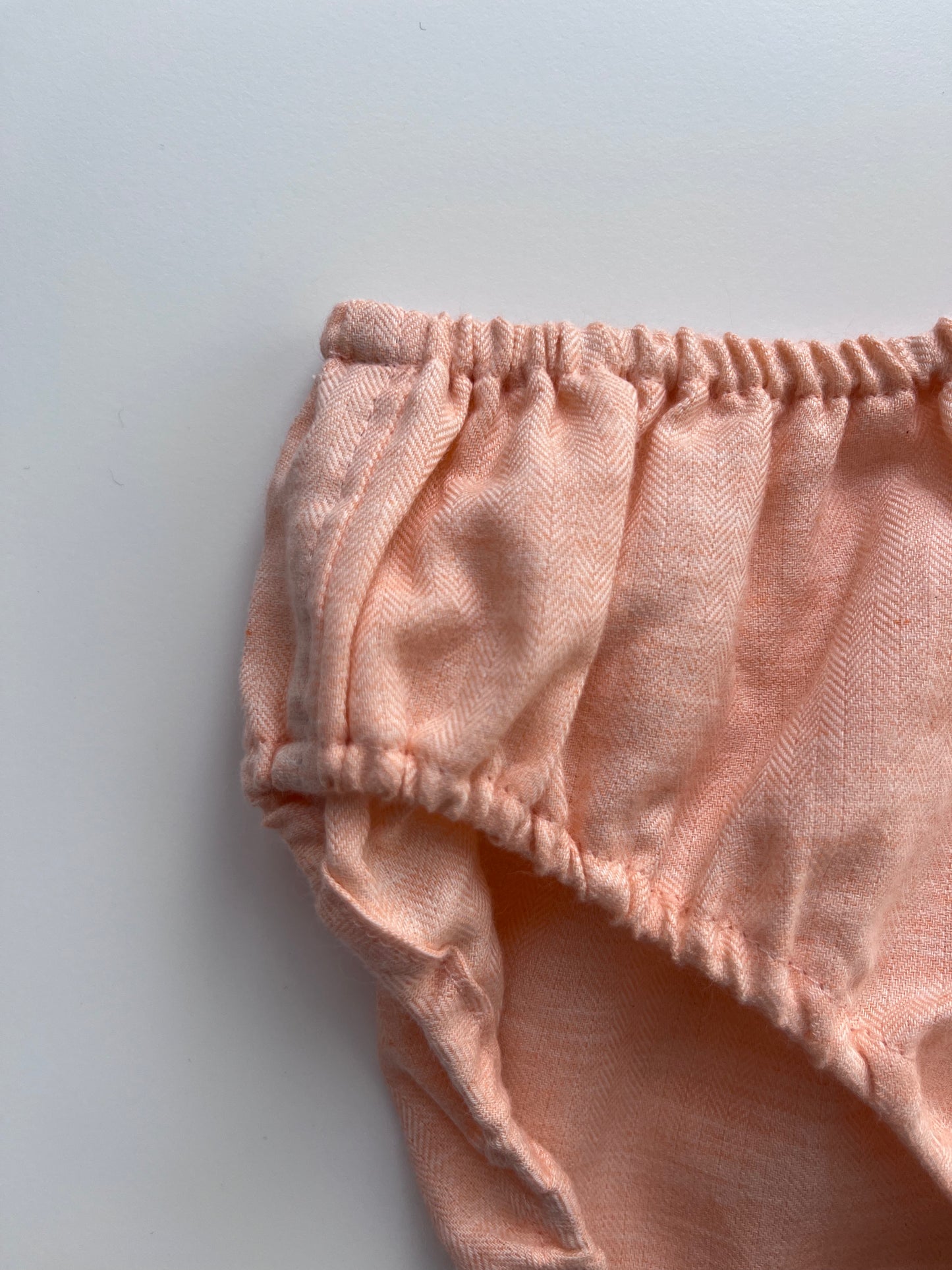 ORGANIC COTTON HERRINGBONE PEACH