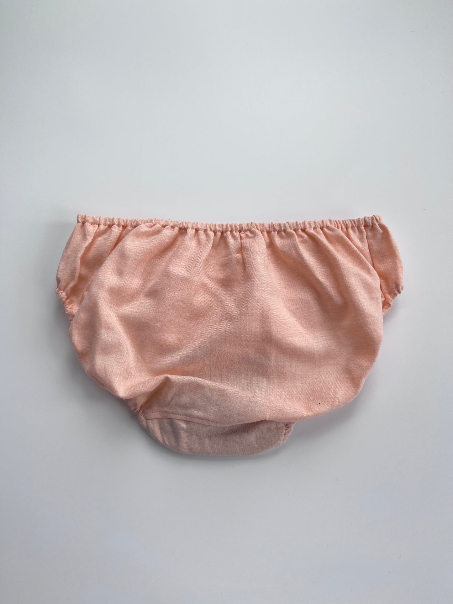 ORGANIC COTTON HERRINGBONE PEACH
