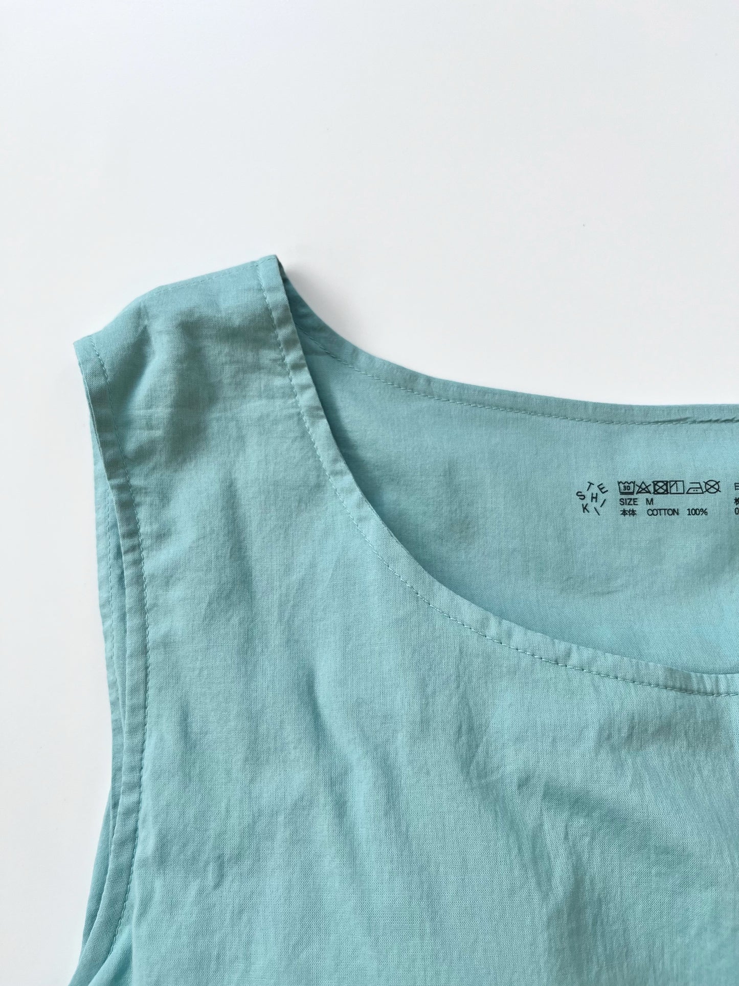 TANK TOP WITH CUPS NO.21 ICE GREEN