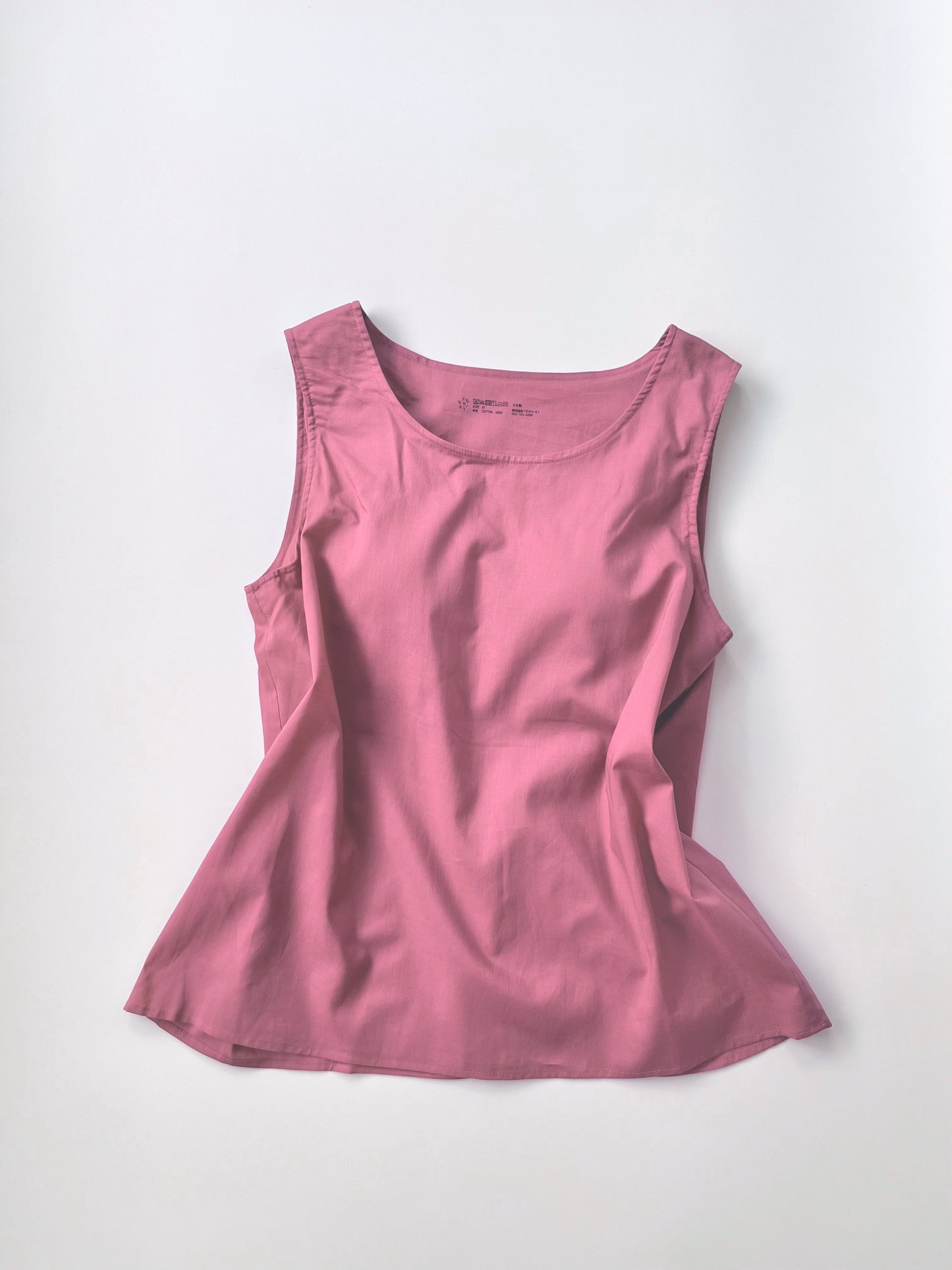TANK TOP WITH CUPS NO.19 OLD ROSE