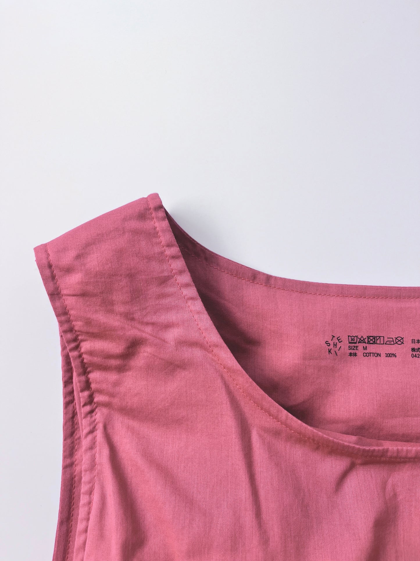 TANK TOP WITH CUPS NO.19 OLD ROSE