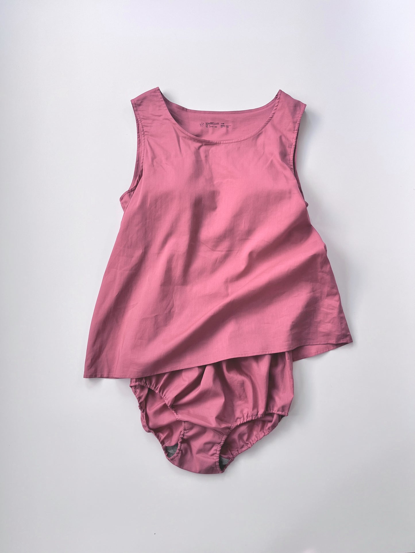 TANK TOP WITH CUPS NO.19 OLD ROSE
