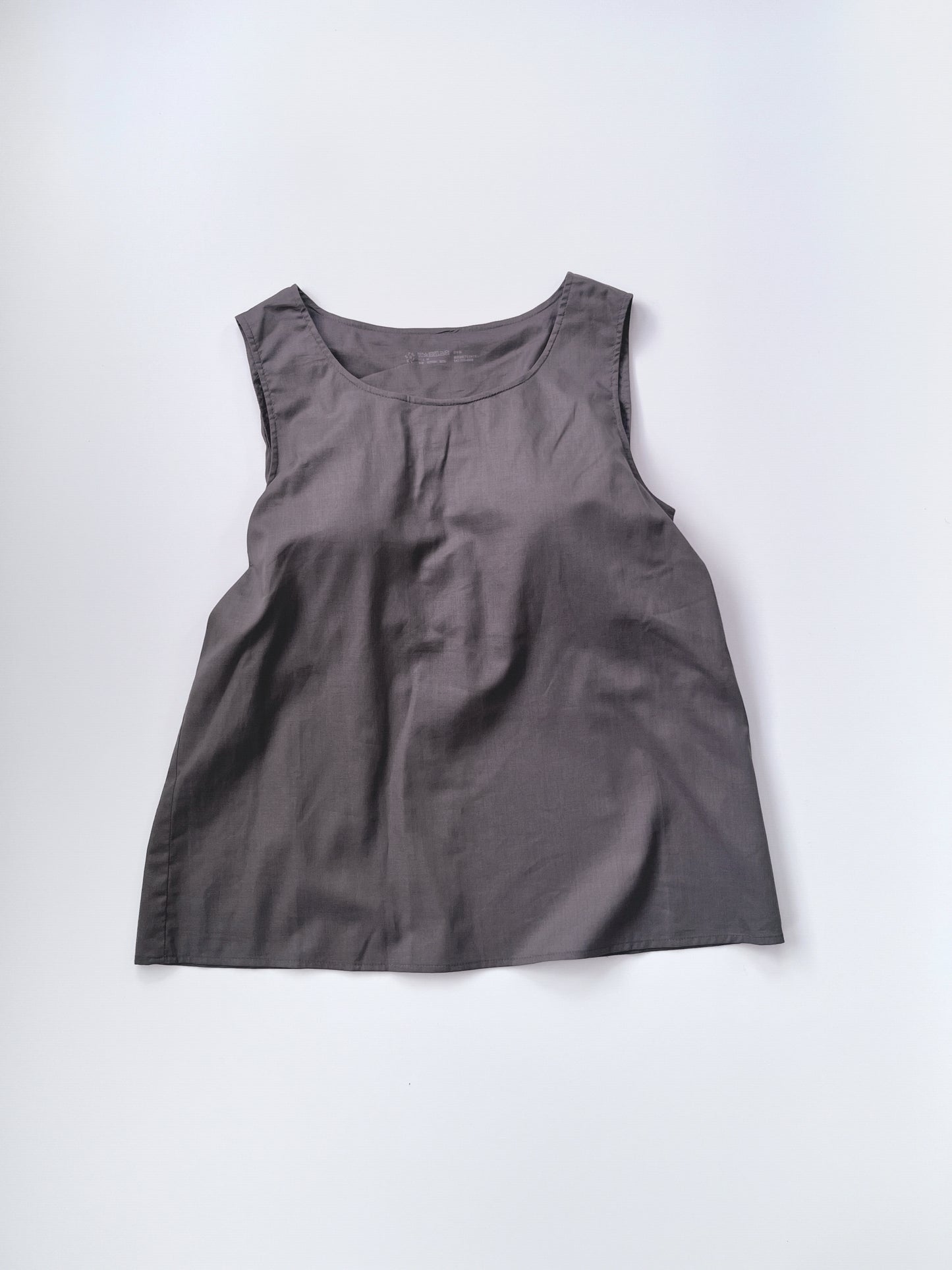 TANK TOP WITH CUPS NO.18 INK BLACK