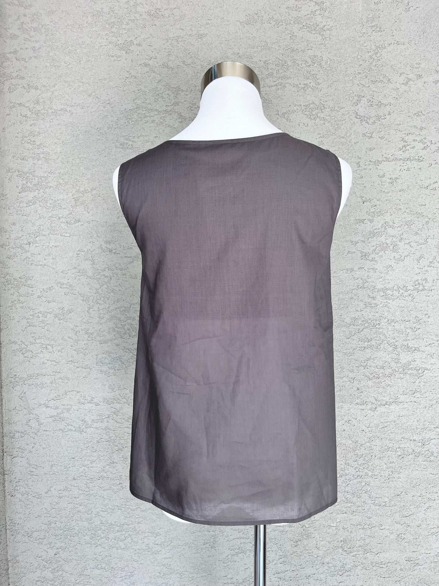 TANK TOP WITH CUPS NO.18 INK BLACK
