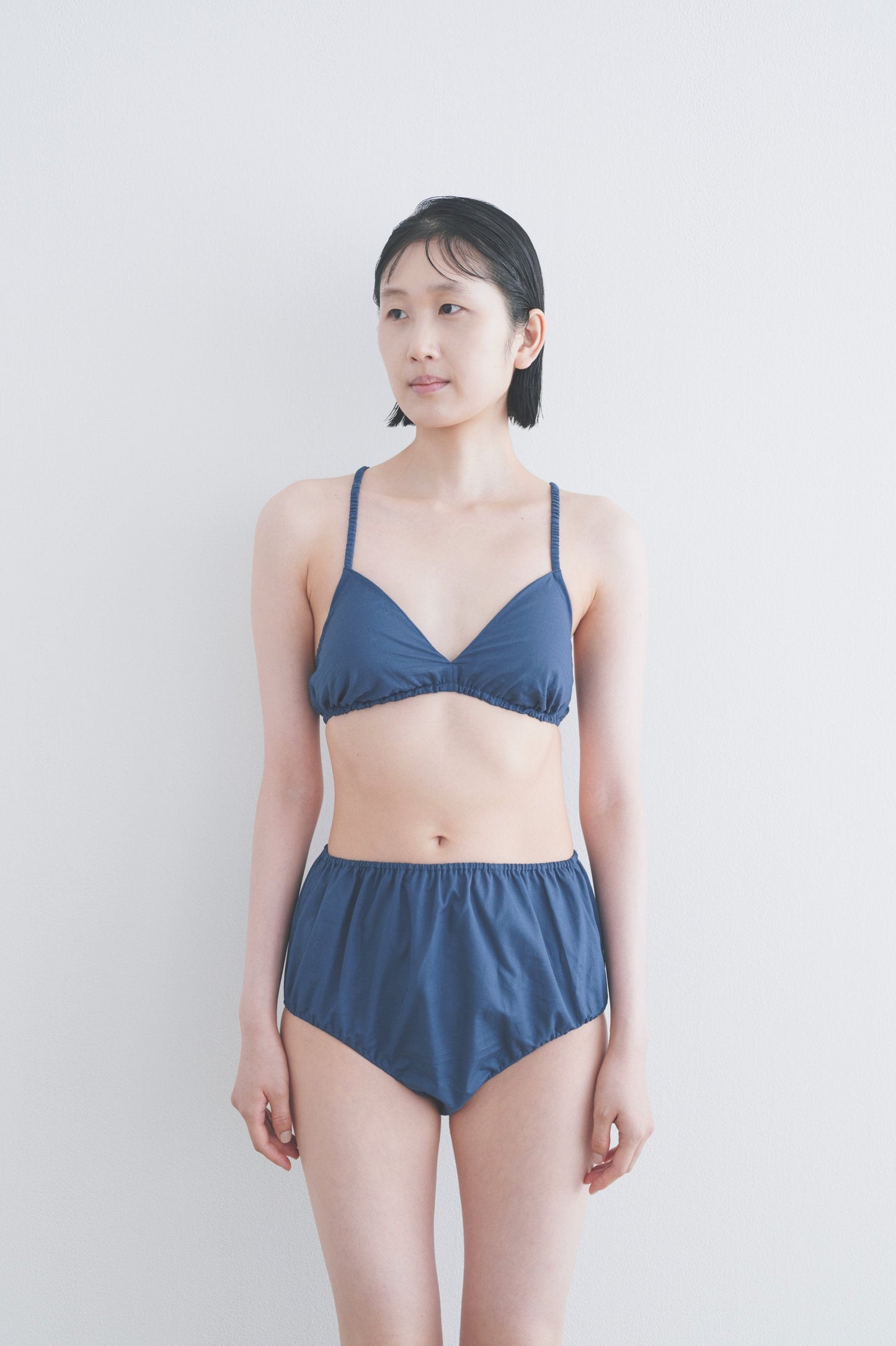 NO.25 STEEL BLUE HIGH WAIST PANTS