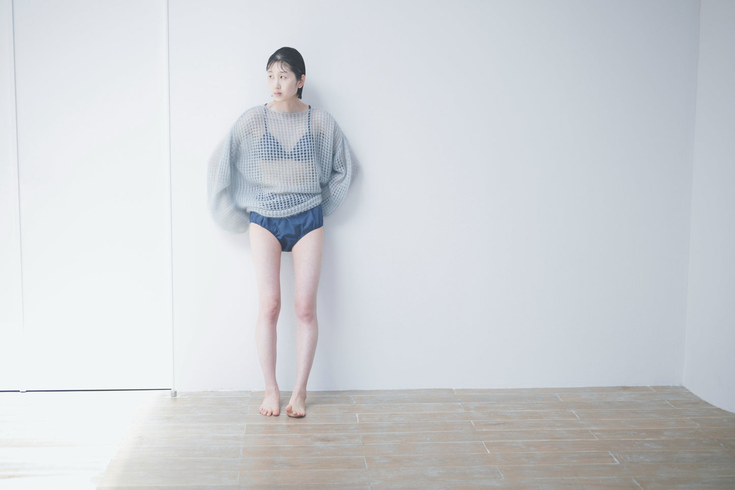 NO.25 STEEL BLUE HIGH WAIST PANTS
