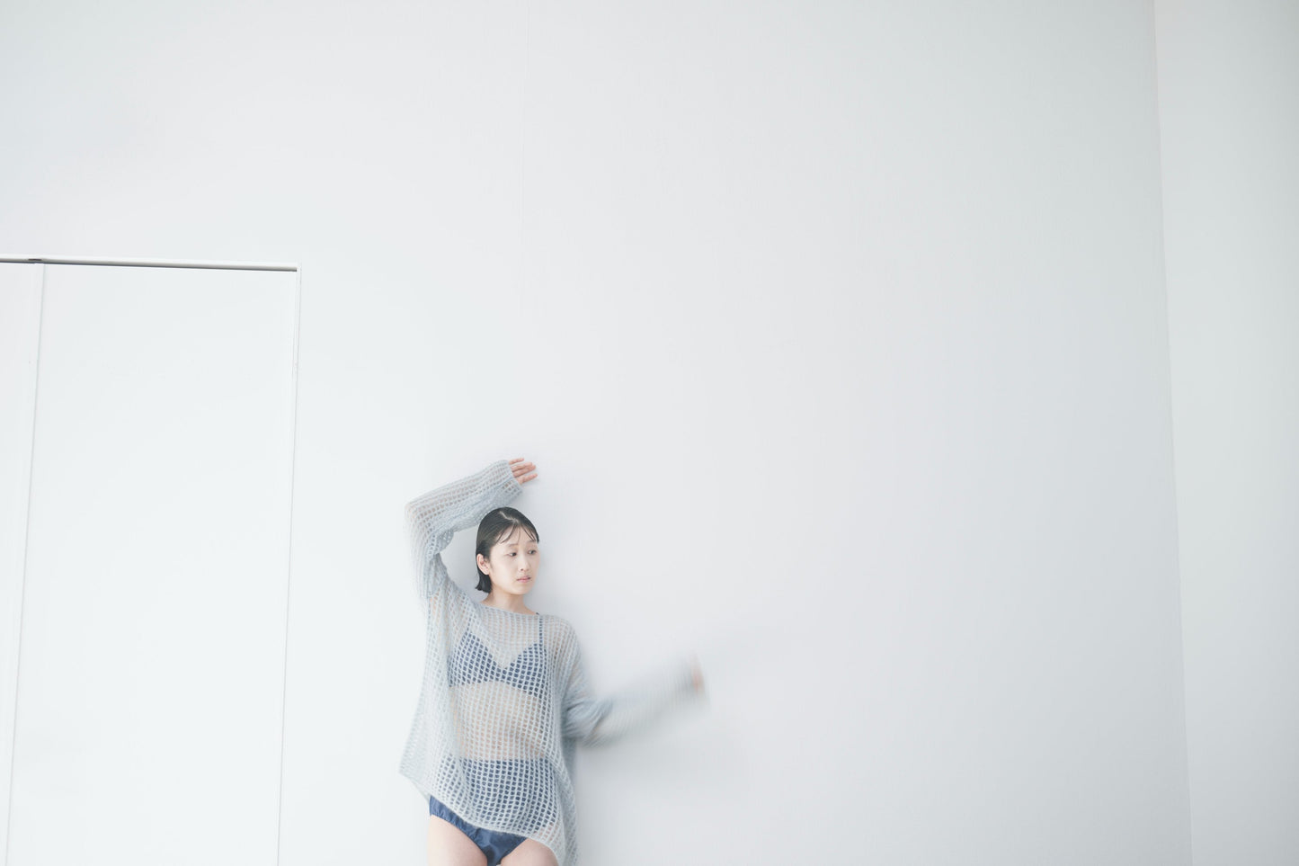NO.25 STEEL BLUE HIGH WAIST PANTS