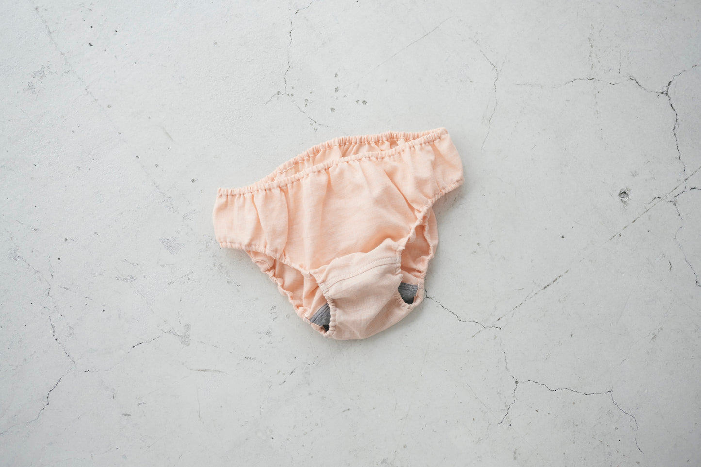ORGANIC COTTON HERRINGBONE PEACH
