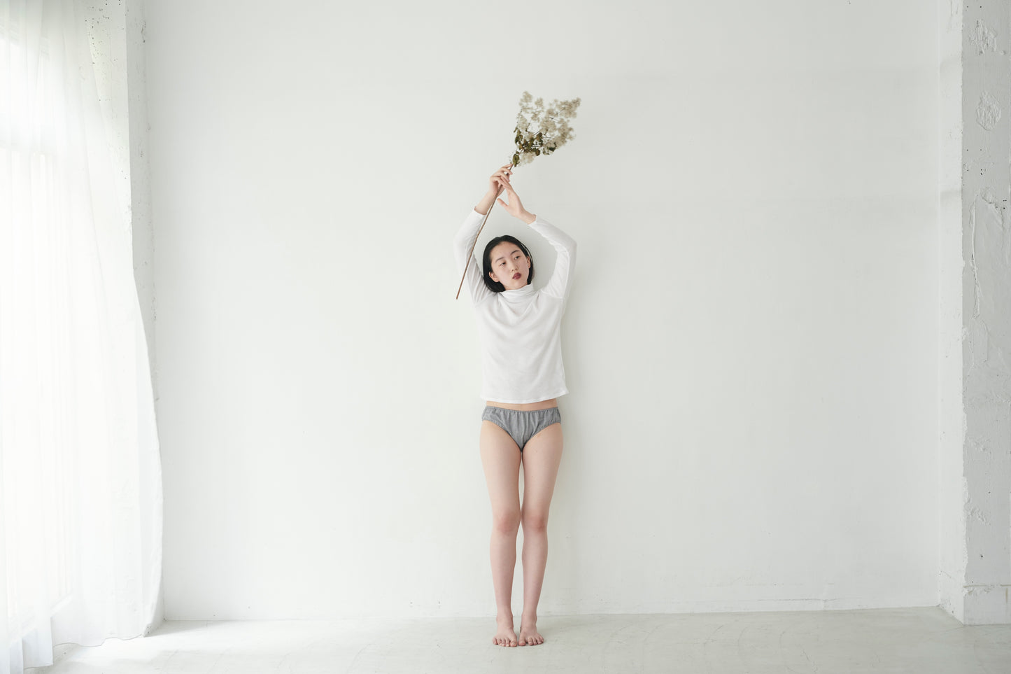 ORGANIC COTTON HERRINGBONE GREY