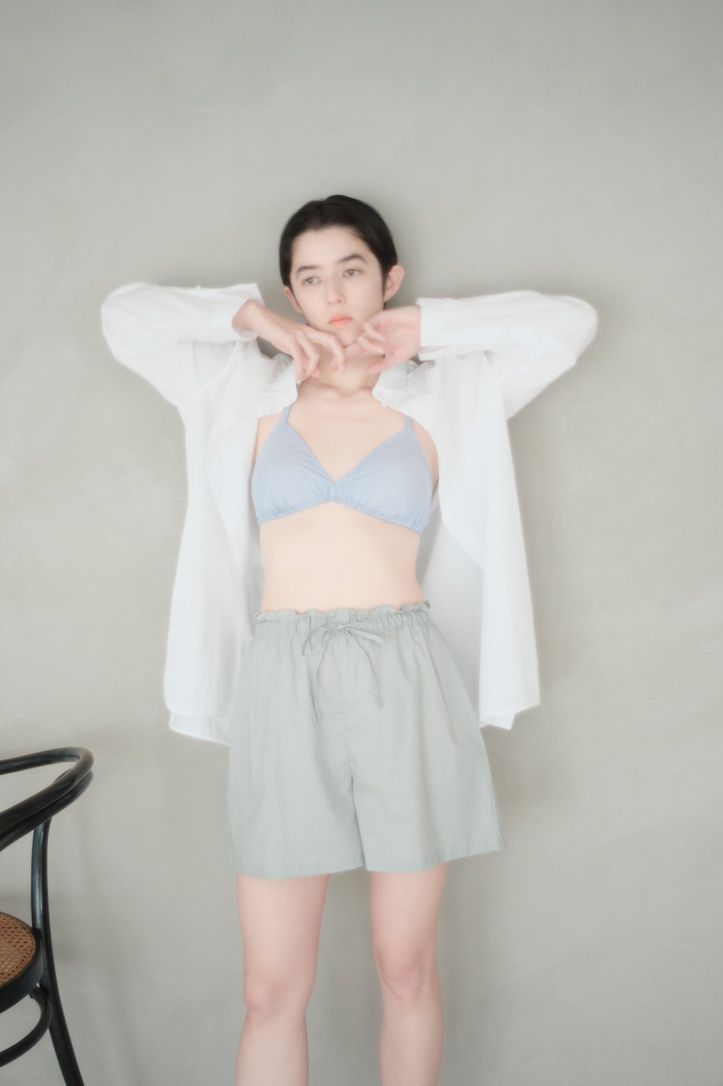ROOM PANTS SHORT NO.2 MIST GREY