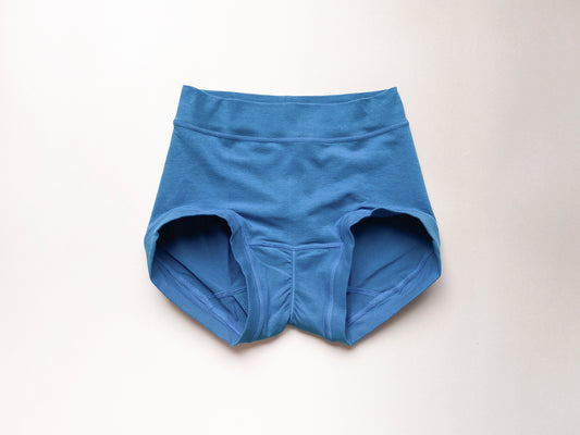 SISIFILLE PERIOD SHORTS BOX PANTS　BLUE DEW
