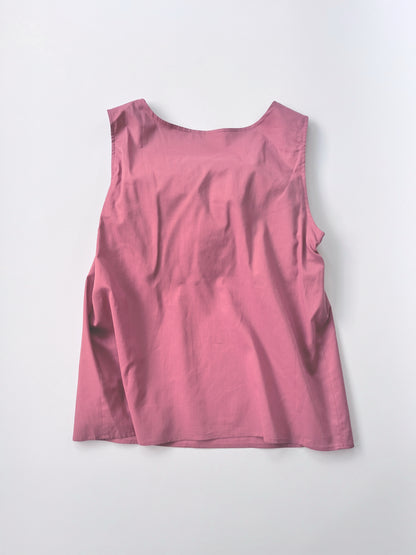 TANK TOP WITH CUPS  NO.19 OLD ROSE